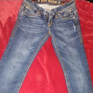 Rock Revival Blue Straight Leg Jeans